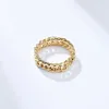 JHSL 6mm Men Rings Chain Link Design Stainless Steel Black Gold Silver Color Fashion Jewelry US size 5 6 7 8 9 10 11 12 240219