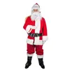 Juldekorationer En FL -uppsättning jul Santa Claus Costumes Hat For Adts Blue Red Clothes Costume Drop Delivery Home Garden DH0RO