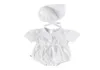 024m Born Baby Girl Short Sleeve Romper White Solid Hole Floral Jumsuit For Sweet Toddler Girls Jumpsuits7285569