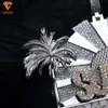 Hip Hop diamant collier bijoux pendentif personnalisé Vvs Moissanite diamant collier bijoux Moissanite pendentif