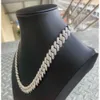 Braccialetti da tennis economici Moissanite da uomo in argento 925 hip-hop ghiacciato Braccialetti con catena cubana di Moissanite