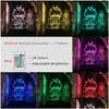 Night Lights My Hero Academia Night Light Led Acrylic 3D Lava Lamp Katsuki Bakugo Figure Kids Room Nightlight Bluetooth Base Fans Gift Dhajh