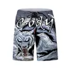 Shorts masculinos moda anime 3d impresso homens mma no gi grappling jiu jitsu kickboxing colurful ginásio calças curtas leves