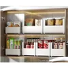 Storage Holders & Racks Joybos Kitchen Sundries Organizer Box Cupboard Basket Under Sink Der Storage Cabinet Desktop Snack Makeup Drop Dhd0L