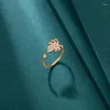 Кольца-кластеры, 14-каратное золото с бриллиантами, очаровательные женские кольца в богемном стиле, обручальные, нерегулярные, Aros Mujer Oreja, 14-каратное никогда не выцветающее кольцо, ювелирные изделия