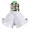 Lamphållare 1/2/3 st i 1 dubbel E27 Socket Base Extender Splitter Converter Plug Halogen glödlampan Koppar Kontaktadapterverktyg