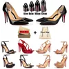 christians louboutins red bottoms heels women Luxurys Vestido Sapatos de Fundo Vermelho Designers Saltos altos Mulheres Bombas Então Kate Stiletto Sandálias Pointed Toe 【code ：L】