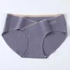 Women's Panties Underwear Made Entirely Of Cotton Mulberry Silk Antibacterial Crotch Triangular Pants With Enlarged Waistband