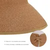 Berets 3 PCS Beach Hat Dobrável Sun Chapéus Wide Brim Caps Bonnet para Mulheres Womens