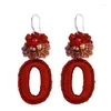 Dangle Earrings v yidou correan creative personal bohemian pholedy flower earbrops ear hooks stall stall rep72