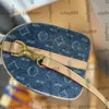 Damen Vintage Designer Old Flower Denim Blue Pillow Umhängetaschen Totes mit Tragegriff, Lederriemen, Umhängetaschen, großes Fassungsvermögen, Outdoor-Sacoche-Geldbörse, 25 cm