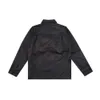 Modedesigner Kurzarm Y2k Casual Black Tops Bluse für Männer 2023 2024 Frühling Solid Black Single Breasted T-Shirt für Männer FZ2403051