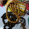 Pendants Muslim Worship Beads 99 Wooden Tasbihabai Prayer Blessing Ornament Mala Meditate Bracelet