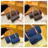 Papillon Underarm Tote Bag 2 PCS Set Pillow Handbag Women Designer Venage Cylindrical Denim Bags Luxury Shoulder Purse Crossbody Wallet Messenger Ryggsäck Sacoche