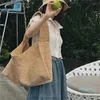 Summer New Tote Lafite Grass Weaving Casual Women's Bag Beach Vacation Style Fashion Versatile Crossbody Bag