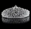 Luksusowa korona ślubna błyszcząca kryształy kryształów dhinestone Roayal Wedding Crowns Crystal Hair Akcesoria urodzinowe Tiaras Quinceaner 7449853