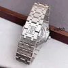 Zegarek maszyny funkcjonalny zegarek AP Watch Royal Oak Series 15510st Precision Steel White Plate Mens Fashion Sports Sports Watch World Luksusowe lista obserwacji