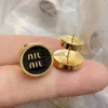 Stud Stud Brand Designer Earrings Stud Women Retro Vintage Luxury Round Circle Double Side Wear Chinese Earring Earings Ear Rings Charm smycken 240306