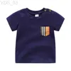 Футболки Летняя одежда для маленьких мальчиков Рубашки-поло с короткими рукавами Модная футболка для малышей Повседневная спортивная одежда Дизайнерская одежда 240306