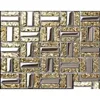 Mosaik Galvanisiertes Silber Gelbgold Glas Küchenfliese Backsplash Cgmt1901 Badezimmer Wandfliesen2605503 Drop Delivery Home Garden Bu Dhppe