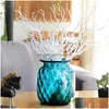 Decoratieve bloemen kransen 1 stks 35 cm kunstmatige boomtak simulatie pauw koraal plastic nep plant balkon decor diy bruiloft ho Dhb76