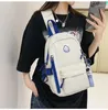 Marsupi donna uomo borsa a tracolla in nylon sul petto per adolescenti 2024 custodia per telefono sportiva coreana corpo per studenti di moda Harajuku