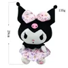 2024 venta al por mayor Anime princesa vestido de Lolita juguete de felpa Kuromi chica corazón lindo pequeño diablo muñeca de trapo