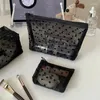 Cosmetic Bags Heart-Shaped Nylon Mesh Bag Portable Toiletry Organizer Makeup Multifunctional Women Lipstick Key Coin Purse Pouch