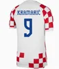 2023 Croacia MODRIC T-shirt de football maillots équipe nationale MANDZUKIC PERISIC KALINIC 22 23 Maillot de football Croatie KOVACIC Rakitic Kramaric uniformes