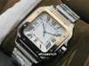 2024 BVFactory V2 Ulepszone męskie zegarek importowany 316L Materiał szwajcarski antyrefleksja biała folia anty-string z importowanymi zegarkami MIYOTA-9015