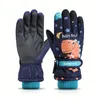 Kids Full Finger Antiskid Warm Ski Gloves Cartoon Thermal Sports For Boys Girls Outdoor Skiing Cycling Snowboarding 240226