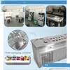 Dondurma Araçları Kapıya Gönderi USA Mutfak Alet Ekipmanı Kızarmış Dondurma Hine Etl CE Çift 20 inç Tavalar 10 Soğutma Tankı Dro Dhkli