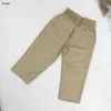 Tute da bambino di marca set da due pezzi per bambini di alta qualità Taglia 100-160 abiti firmati per bambini Camicia a maniche lunghe e pantaloni color kaki 24Mar