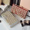 Luxury Diamond Evening Bags Fashion Sparkly Rhinestone Box Clutch Bags for Women Girls Wedding Dinner Purses Chain Shoulder Crossbody Handbags DHL Shipping