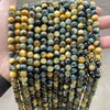 Loose Gemstones 5A Dyed Color Dream Tiger Eyes Beads Natural Stone Smooth Bead For Jewelry Making Bracelet Necklace Handmade Accessory