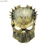 Masques de créateurs Masque de prédateur Masque d'horreur d'Halloween Masque de loup solitaire Rivet Snap Masque de fer Cosplay Costume Fournitures Masque Nouveaux masques de prédateur chauds