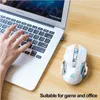 Mouse ottico Wolf X8 silenzioso senza fili da 2,4 GHz USB 24000 DPI per ufficio domestico utilizzando PC portatile Gamer con scatola al dettaglio DHL