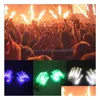 Party Favor Cadeau de Noël LED Colorf Glowing Gants Nouveauté Main Bones Spectacle Fluorescent Danse Clignotant Gant Drop Livraison Ho Dh57V