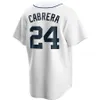 2024 Koszulki baseballowe Miguel Cabrera Javier Baez Spencer Torkelson Riley Greene Akil Baddoo Kenta Maeda Zach McKintry Kenta Maeda Men Youth Kids Custom Jersey