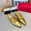 Mode Milano Sandalen Hoge Hakken Zomer Casual dames slippers dame schoenen Platte Dames loafer Echt Lakleer pantoffels Designer luxe MAAT 35-42 doos 5CM