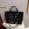 A7 bHigh-end Nuova tela Tote di grande capacità Borsa a tracolla da donna Borse shopper in tessuto Fan letterario Lettera Perla Grandi borse per la spesa