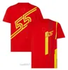 G1ec Polos pour hommes F1 Formule 1 Costume de course Team Fan T-shirt Hommes à manches courtes Vêtements de travail de voiture Agrandi Personnalisable