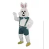 Desempenho coelho mascote trajes de alta qualidade personagem dos desenhos animados terno terno carnaval adultos tamanho halloween festa de natal festa de carnaval