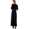 Vestido muçulmano feminino casual vestido meados de manga boêmio floral islâmico dubai abaya pano v pescoço guarnição dourada strass bordado robe