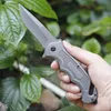 Camping X50 Tactical Folding Knife Wood Handle Outdoor Hunting Survival Pocket Knives Portable EDC Tool