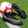 プラスビッグサイズ3649アンクルスニーカーの男性FGサッカーシューズキッズアウトドアクリートロングスパイクの職業ショームーアフットボール240228