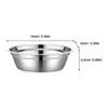 Dinnerware Sets 4 Pcs Stainless Steel Soup Bowl Buffet Foods Holder Vegetable Basin Kitchen Mixing Bowls Pan For Dish Tray Server Household