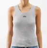 Diseñador Tanques de mujer Camis Tops Verano Moda Chicas Blanco Sin mangas Mujer Chalecos Traje de yoga O-cuello Sin mangas Sujetador deportivo Chaleco Damas Sólido Elástico Femme