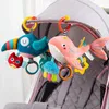 born Infant Soft Plush Toy Teether Rattles Toys Baby Educational Brain Developmental Hand Grip Cute Stuffed Animal 240226