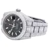 Mekaniska diamantklockor av hög kvalitet VVS Moissanite Iced Out Watch for Men Women